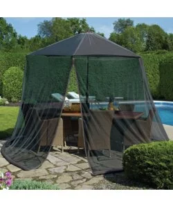 Zanzariera euro garden per gazebo da esterno, 3x3 metri